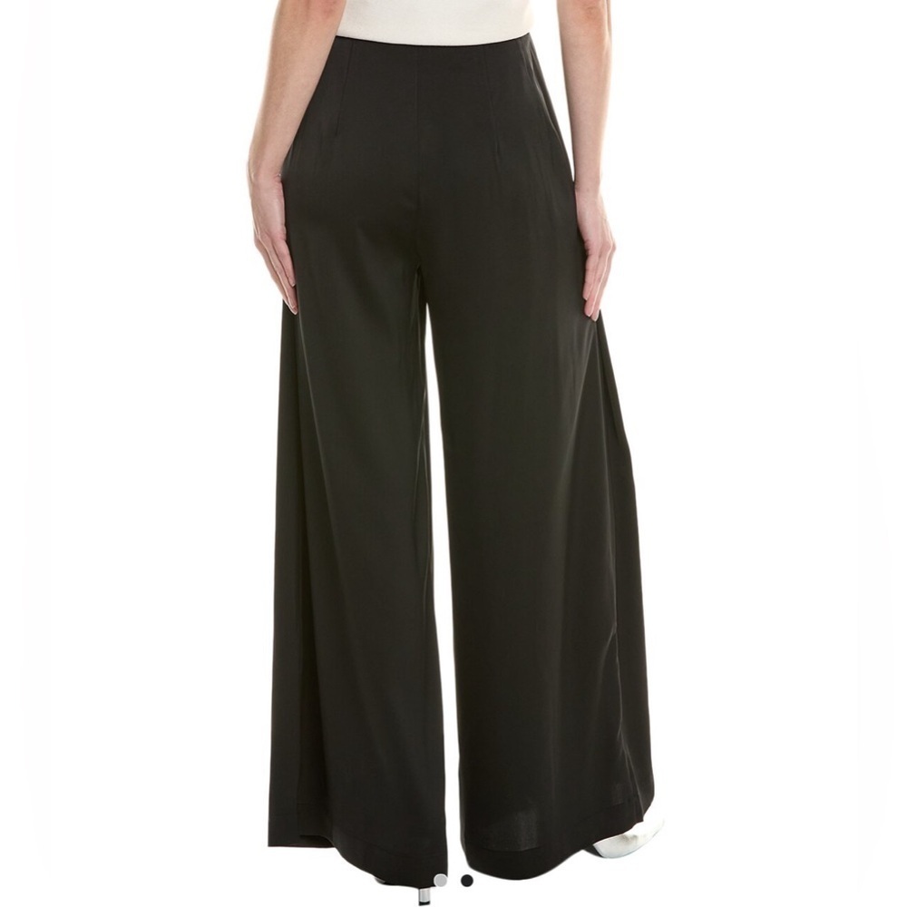 AllSaints CODY High Rise Wide Leg Trouser Pants in Black Size 2